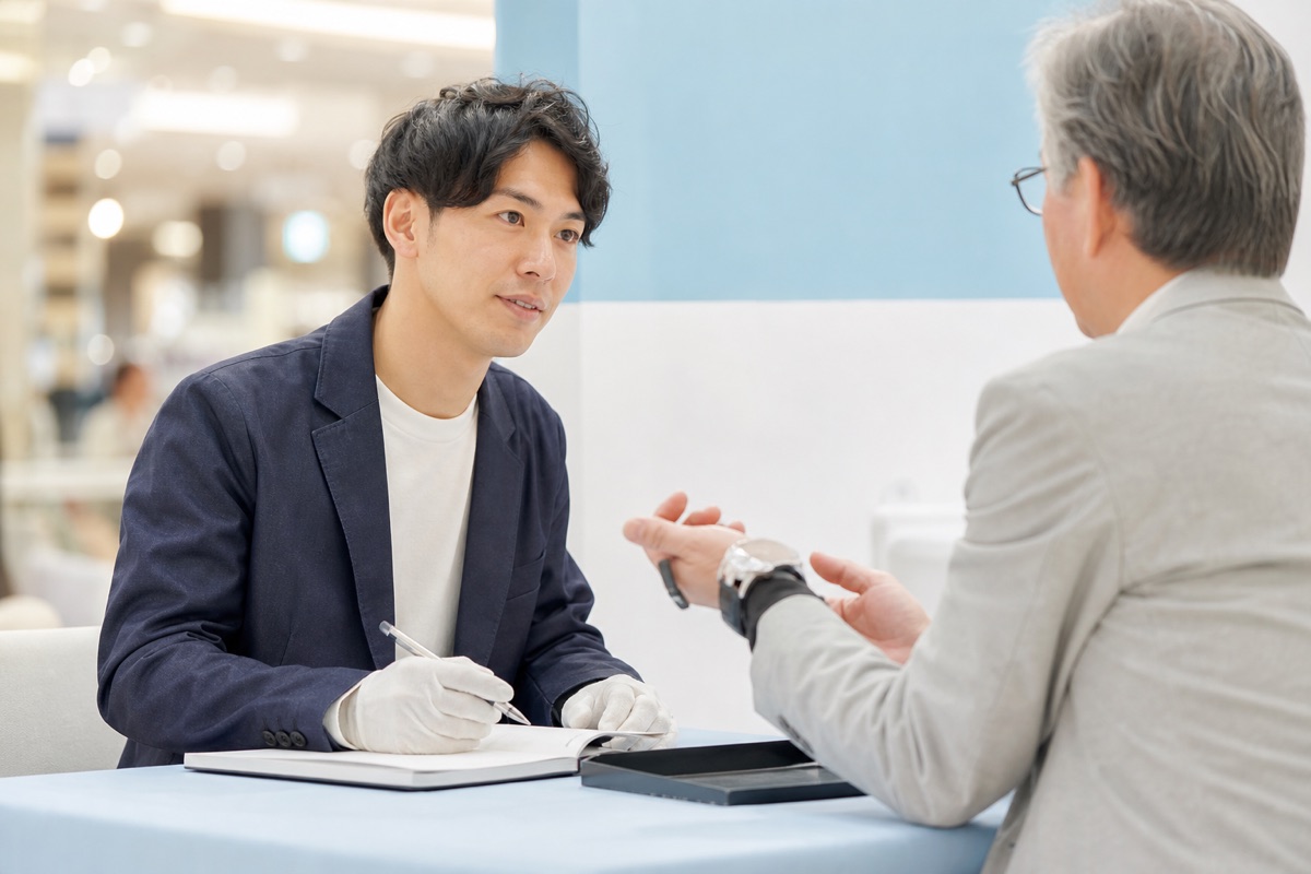 お客様の話を聞く業務イメージ